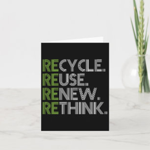 Carte Recycler Réutiliser Renouveler Repenser Crise Envi