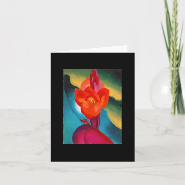 Carte Red Canna, Georgia O'Keeffe, Art (Devant)