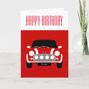 Carte Red Classic Mini Cooper