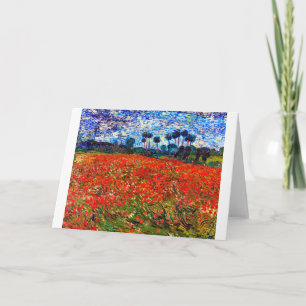 Carte Red Flower Field, Van Gogh