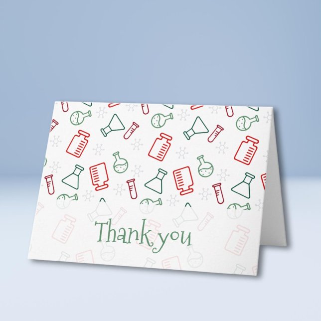 Carte Red Green Laboratoire Science Merci de Noël (Créateur téléchargé)