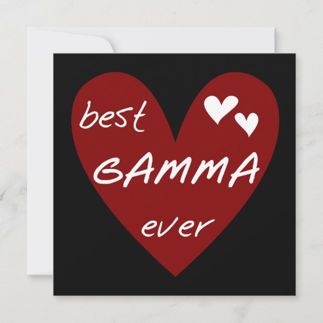 Carte Red Heart Best Gamma Ever Tshirts et cadeaux (Devant)