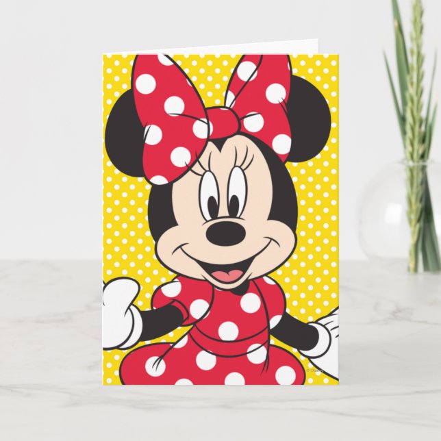 Carte Red Minnie | Cute Closeup (Devant)