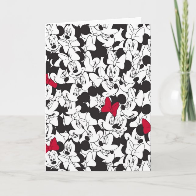 Carte Red Minnie | Motif rouge (Devant)