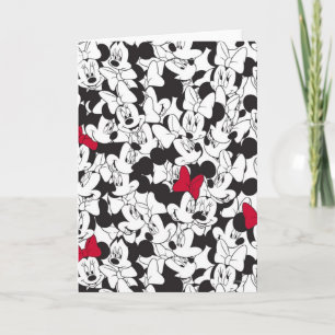 Carte Red Minnie   Motif rouge