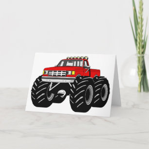 CARTE RED MONSTER TRUCK