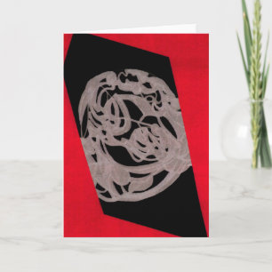 Carte Red Orgin Greeting Card