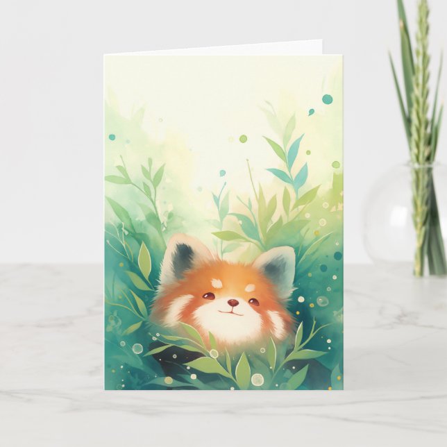Carte Red Panda Secret World (Devant)