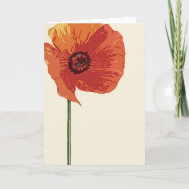 Carte Red Poppy 2 (Devant)
