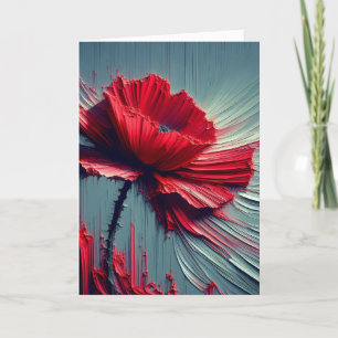 Carte Red Poppy pense à toi