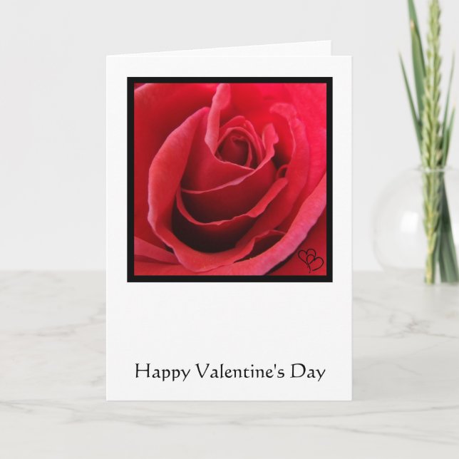 Carte Red Rose Valentine's Day (Devant)
