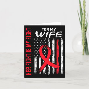 Carte Red Son combat est mon combat femme Maladie cardia