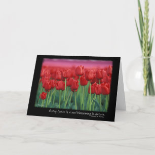 Carte Red Tulips with Quota from Gerard DeNeral