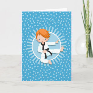 Carte Redhead Karate Boy Judo Martial Arts