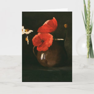 Carte Redon - Pavots et pâtisseries