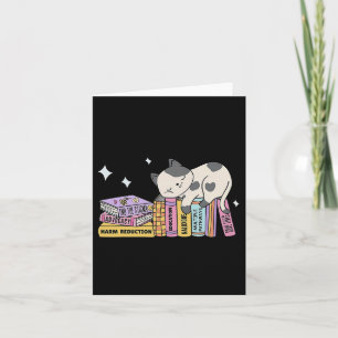 Carte Réduction des risques de livre mignon pour chat sa