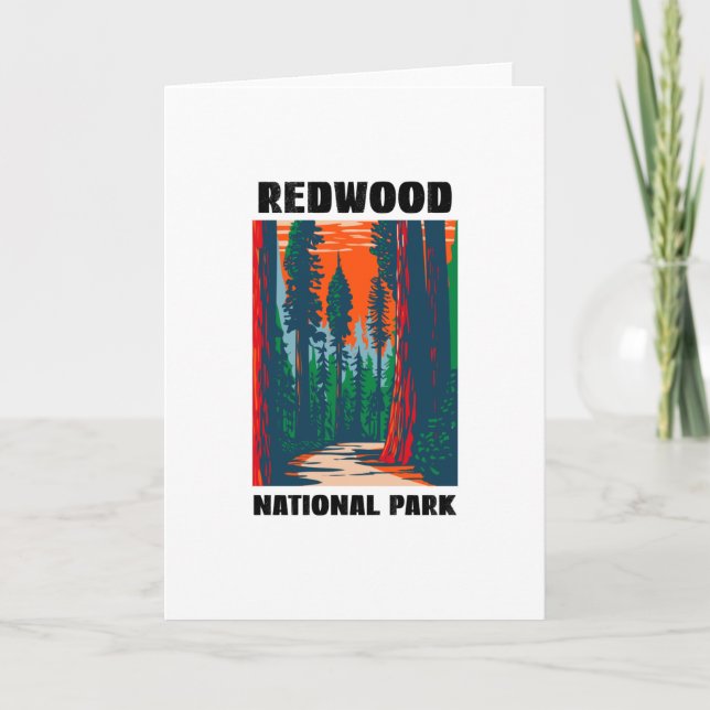 Carte Redwood National Park, Redwood Trees (Devant)
