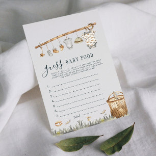 Carte Reel Amusant Petit Pêcheur Guess Baby Food Game