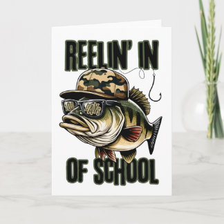 Carte Reelin’ In 100 Days of School fishing