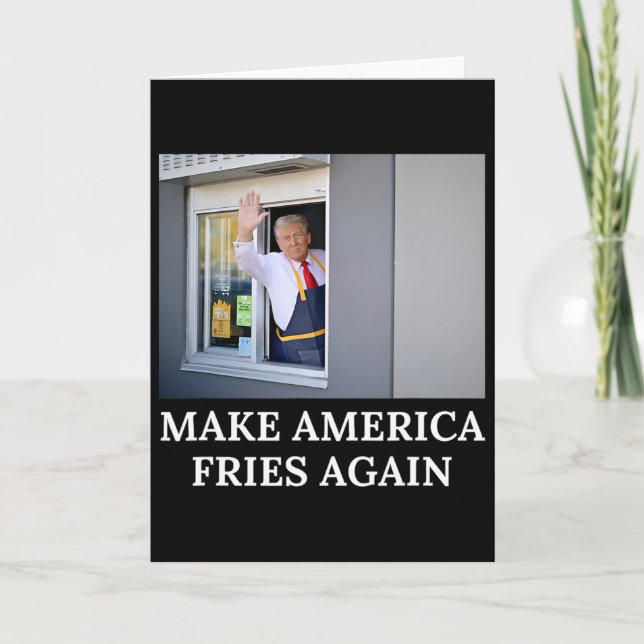 Carte Refaire l'Amérique Frites Encore - Drôle de Trump  (Devant)