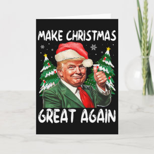 Carte Refaire Noël Grandeur à nouveau Drôle de Père Noël