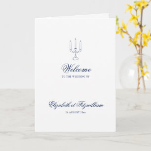 Carte Référencement minimaliste Mariage bougies Livret/P