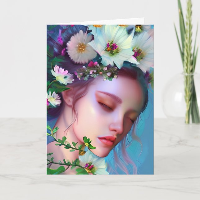 Carte Réfléchissez à votre sujet | Jolie Fairy (Devant)