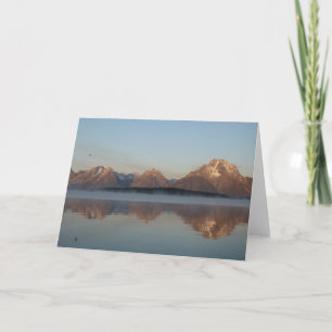Carte Reflet du barrage du lac Jackson dans le parc nati