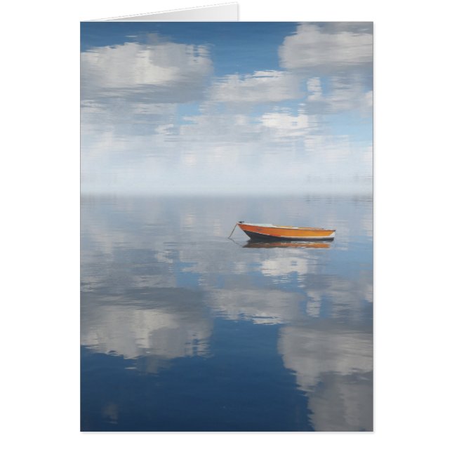 Carte reflétée de Gretting de photo de lac Shanti (Devant)
