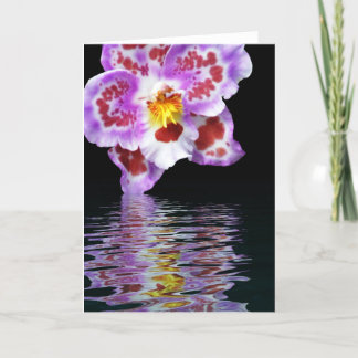 Carte Réflexion orchidée