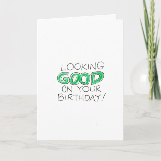 Carte Regard bon sur l'anniversaire (Devant)