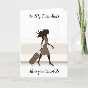 CARTE REGARDEZ NOTRE MA JUMELLE EST TURING **21**