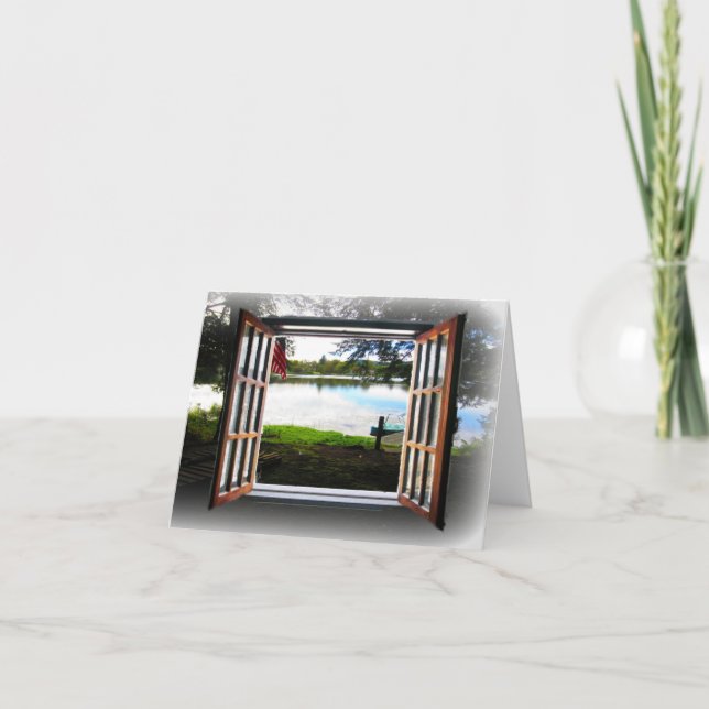 Carte Regardez par la fenêtre (Devant)