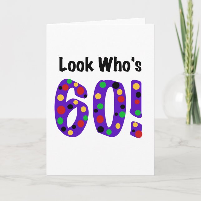 Carte Regardez qui a 60 ans (Devant)