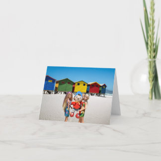 Carte Regardez qui on a ramassé à la plage.
