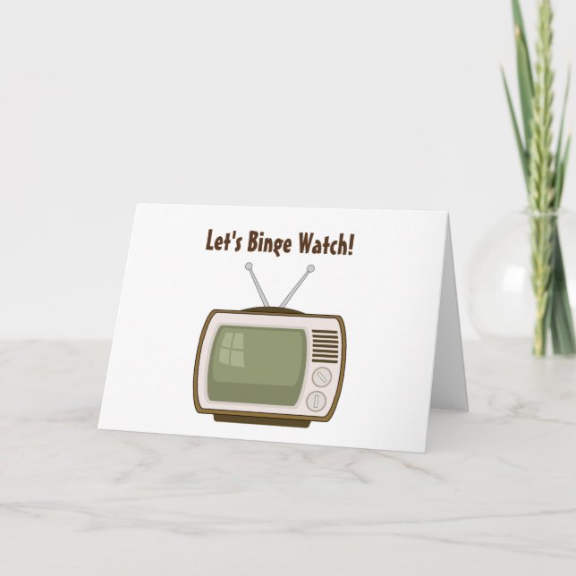 Carte Regardons la télé à la frénésie (Devant)