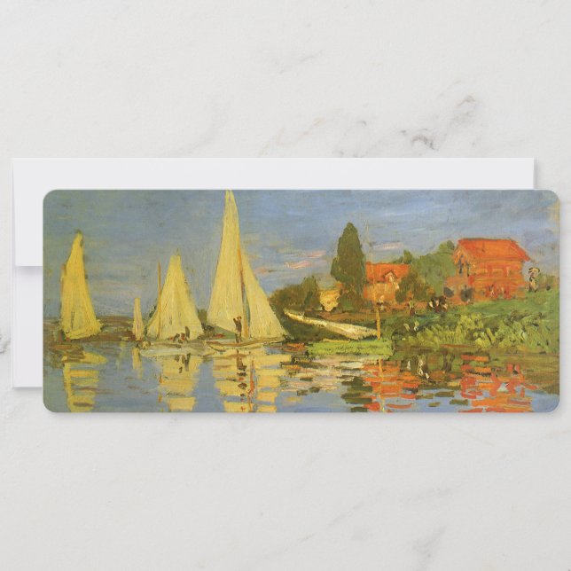 Carte Regatta à Argenteuil par Claude Monet (Devant)