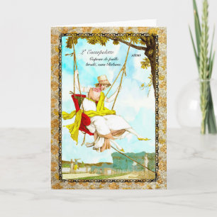 Carte Regency Fashion 1800 greeting card