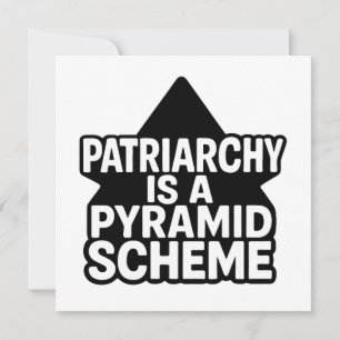 Carte Régime pyramidal anti-patriarcal en noir et blanc
