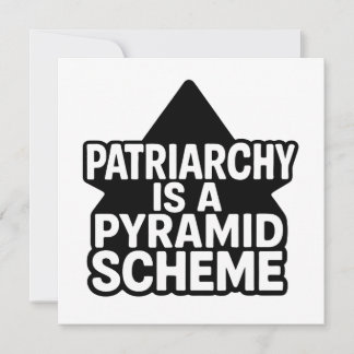 Carte Régime pyramidal anti-patriarcal en noir et blanc
