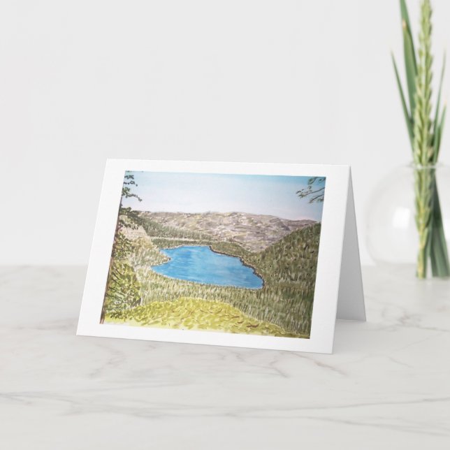 Carte région du lac Tahoe. lac de donner (Devant)