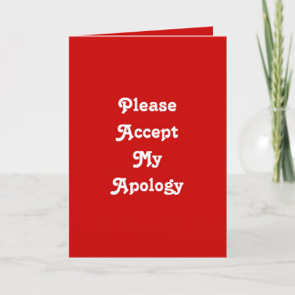 Carte Regret ce que j'ai dit