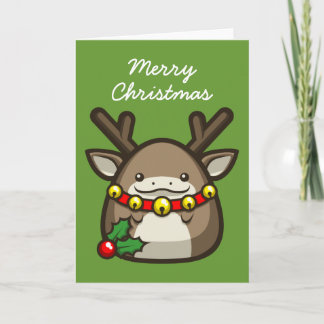 Carte Reindeer "Joyeux Noël"