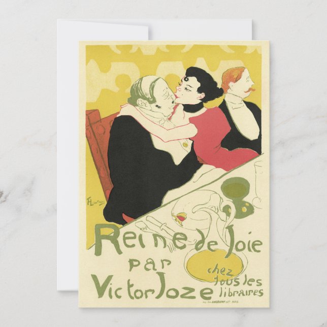 Carte Reine de Joie (Reine du Plaisir) Toulouse Lautrec (Devant)