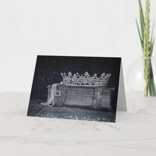 Carte Reine de mon anniversaire de coeur (Devant)
