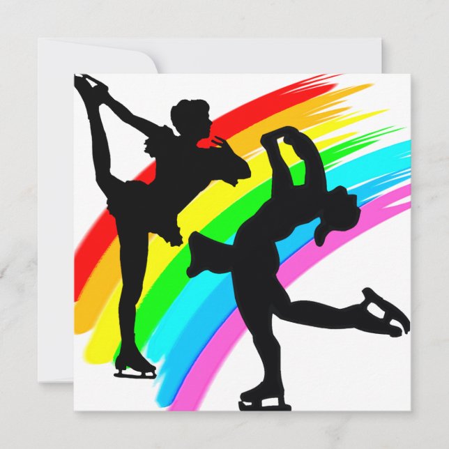 CARTE REINE DE SKATING FIGURE (Devant)