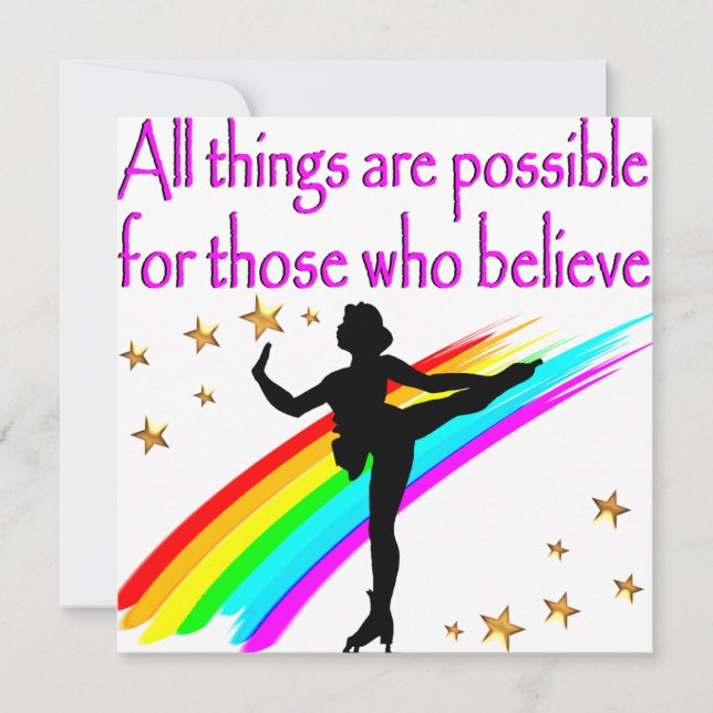 CARTE REINE DE SKATING FIGURE (Devant)