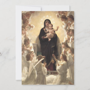 Carte Reine des Anges Regina Angelorum par Bouguereau