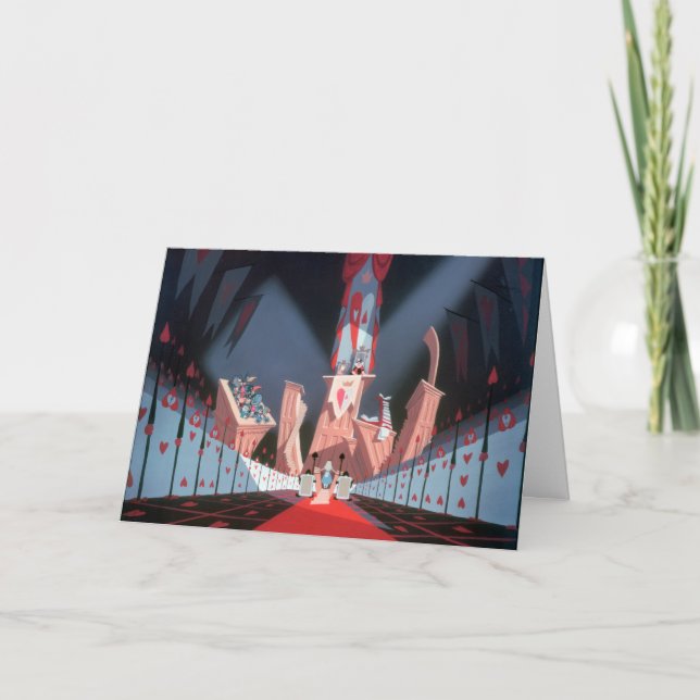 Carte Reine des Coeurs | Alice dans sa cour (Devant)