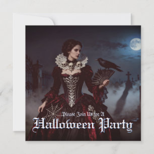 Carte Reine gothique dans le cimetière Lune